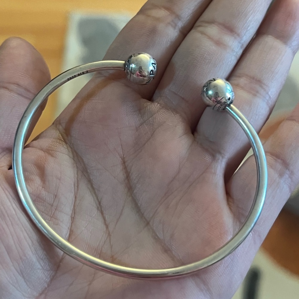 Pandora Silver Open Bangle Bracelet